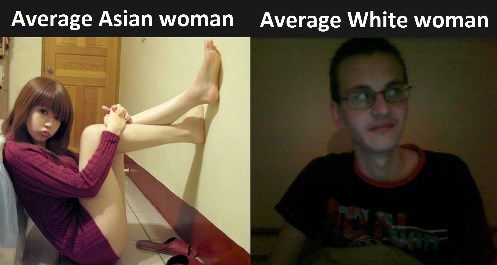 White vs asian dick