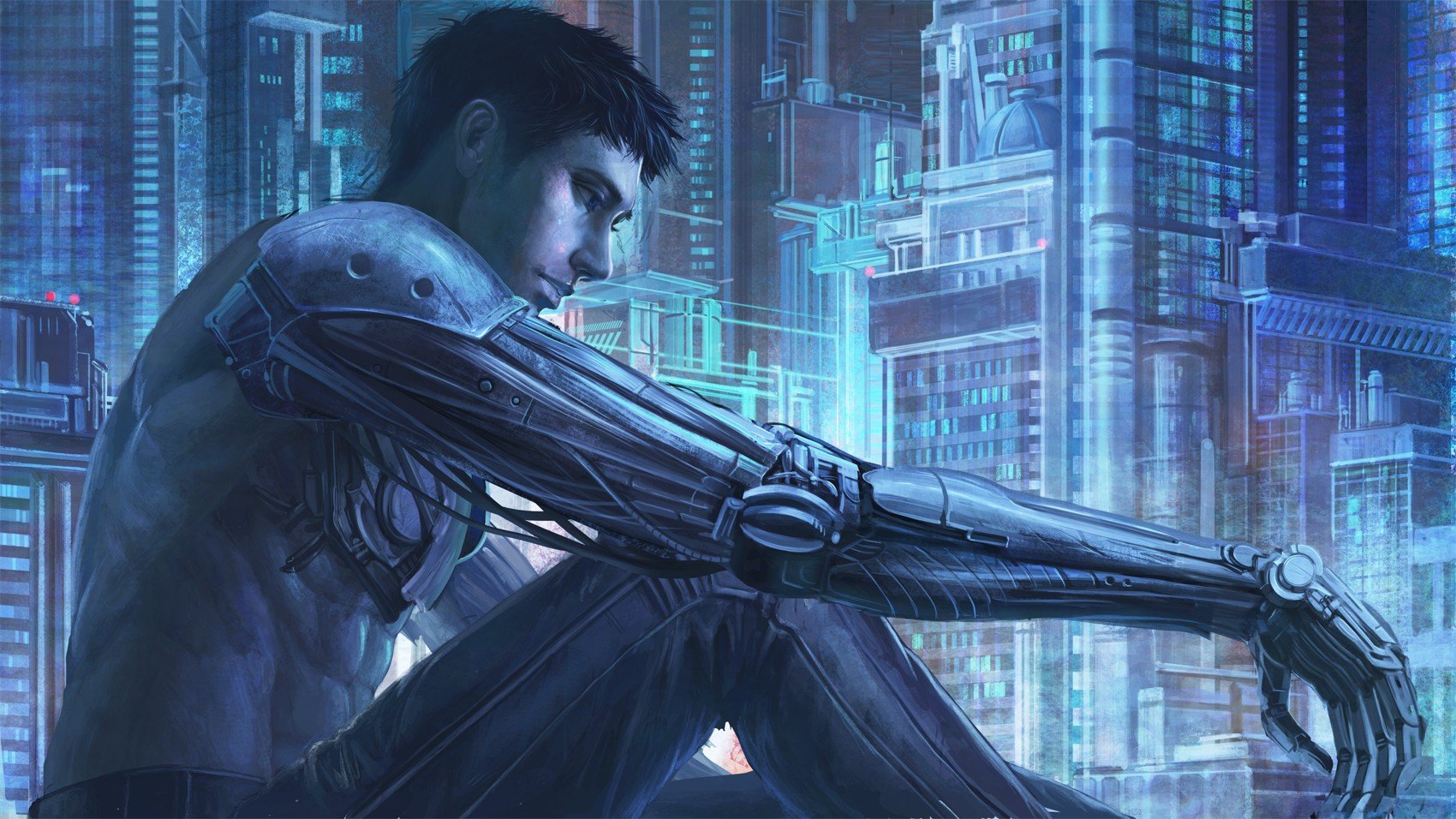 Cyberpunk cyborg art фото 31
