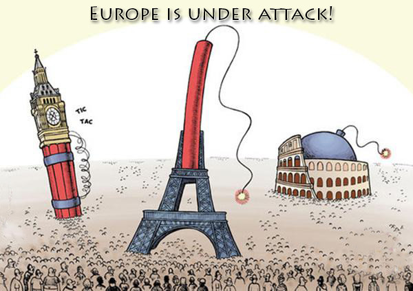 Risultati immagini per europe terrorism