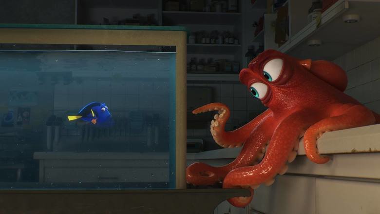 finding dory, ellen degeneres, ed o'neill, hank, pixar