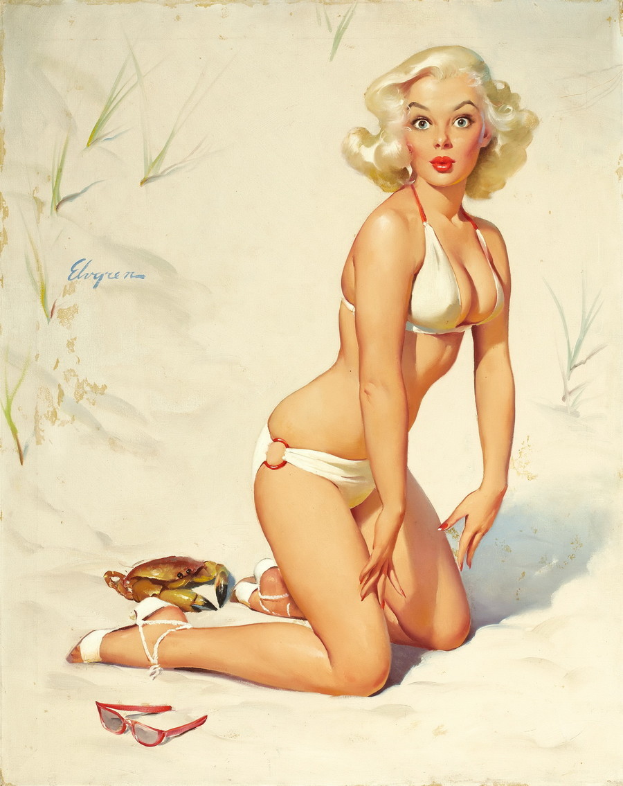 Helmet designs with nude pinups