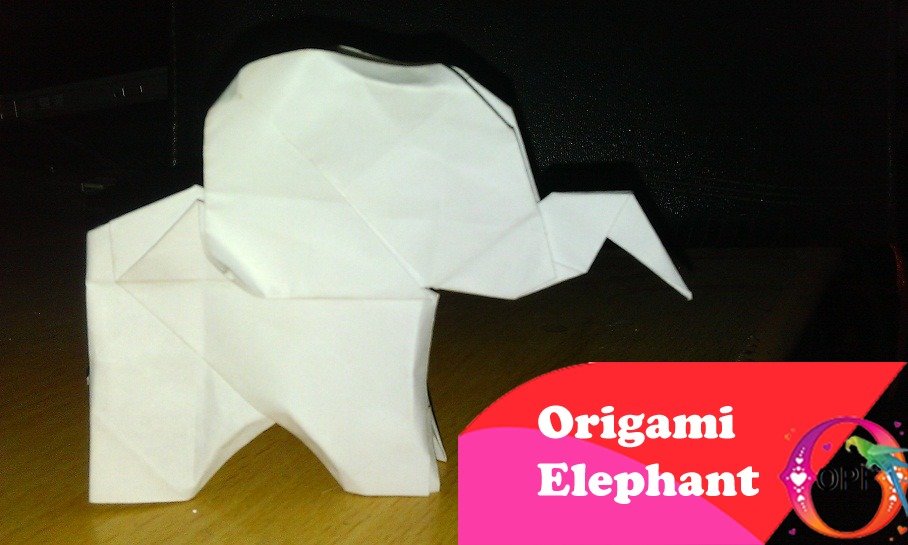 origami elephant facile