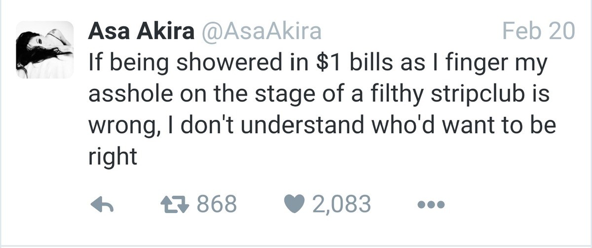 Asa Akira Tweets