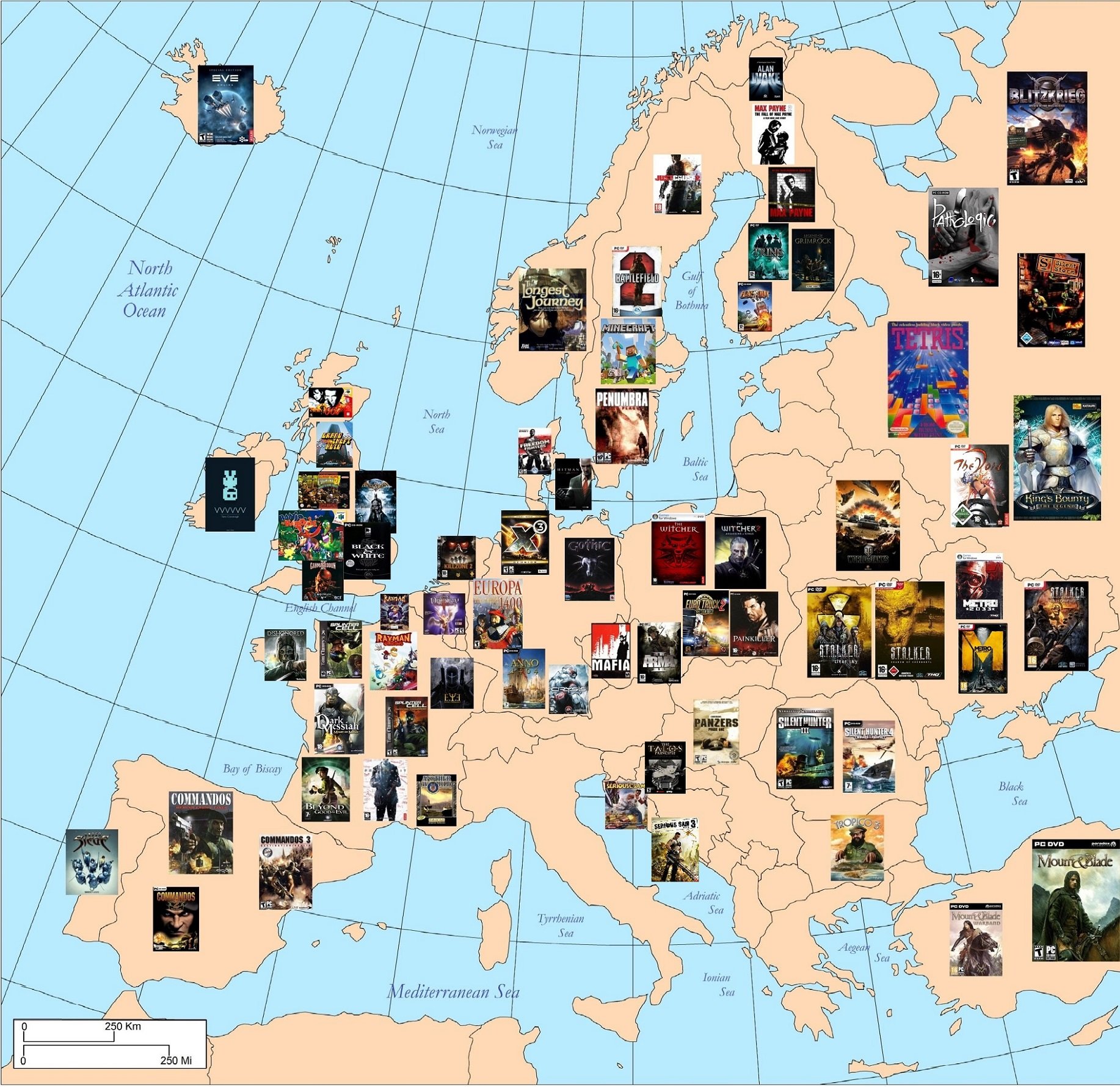 Map Of Europe Game