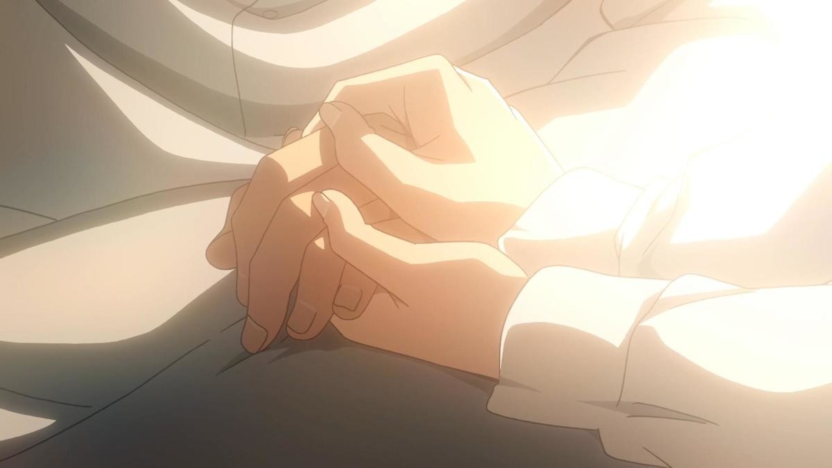 Holding Hands Anime Romantic Night GIF | GIFDB.com