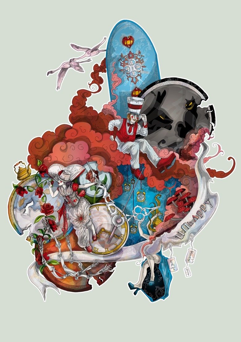 Alice in Wonderland Art Comp.