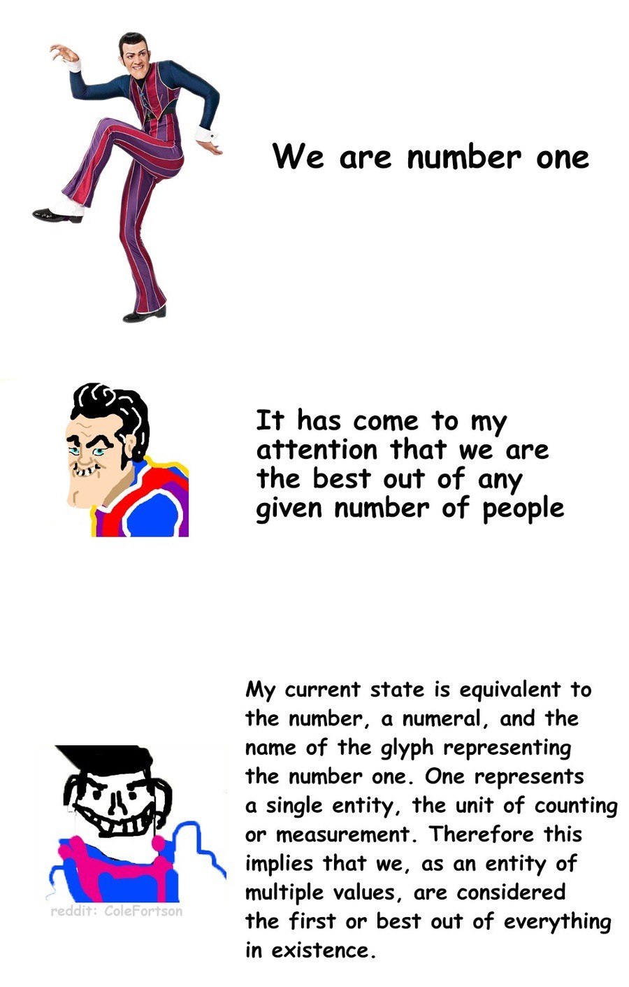Verbose. We are number one meme. Мем number one. We are number one текст.