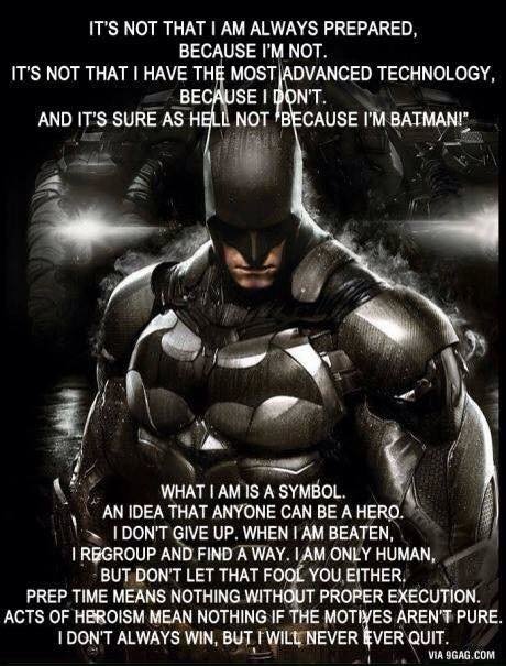 Batman motivation!