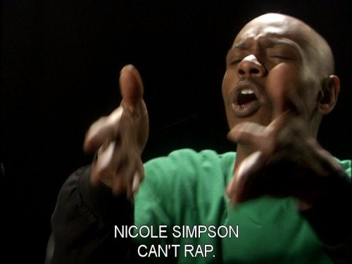 Nicole simpson cant rap