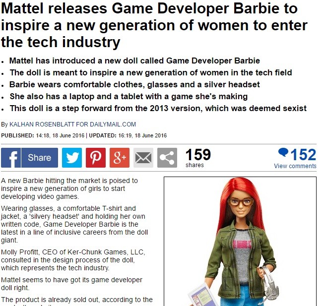 gamer barbie