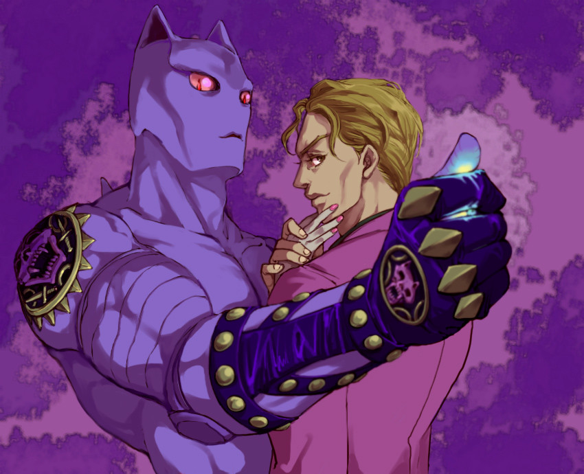 Queen jojo. Кира Квин Джоджо. Кира и киллер Квин. Jojo Kira Yoshikage and Killer Queen. Кира Йошикаге стенд киллер Квин.