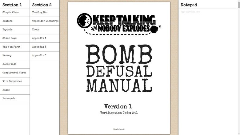 keep talking and nobody explodes manual order