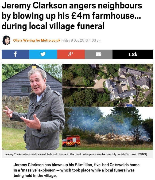 Killing Jeremy Clarkson's House