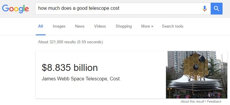 how much does a good telescope cost