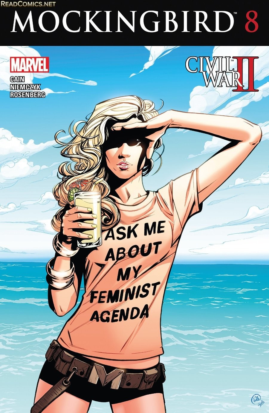 Mockingbird was cancelled. Gee,I wonder why. Chelsea Cain Q ) so Follow Mockingbird is cancelled. But we need to make sure @Marvel makes room for more titles by
