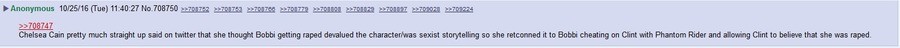 Mockingbird was cancelled. Gee,I wonder why. Chelsea Cain Q ) so Follow Mockingbird is cancelled. But we need to make sure @Marvel makes room for more titles by