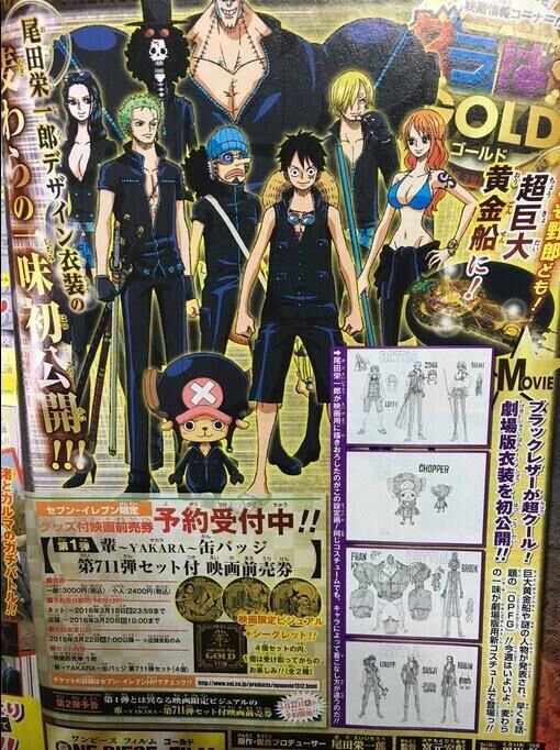 One Piece Film Gold Outfits