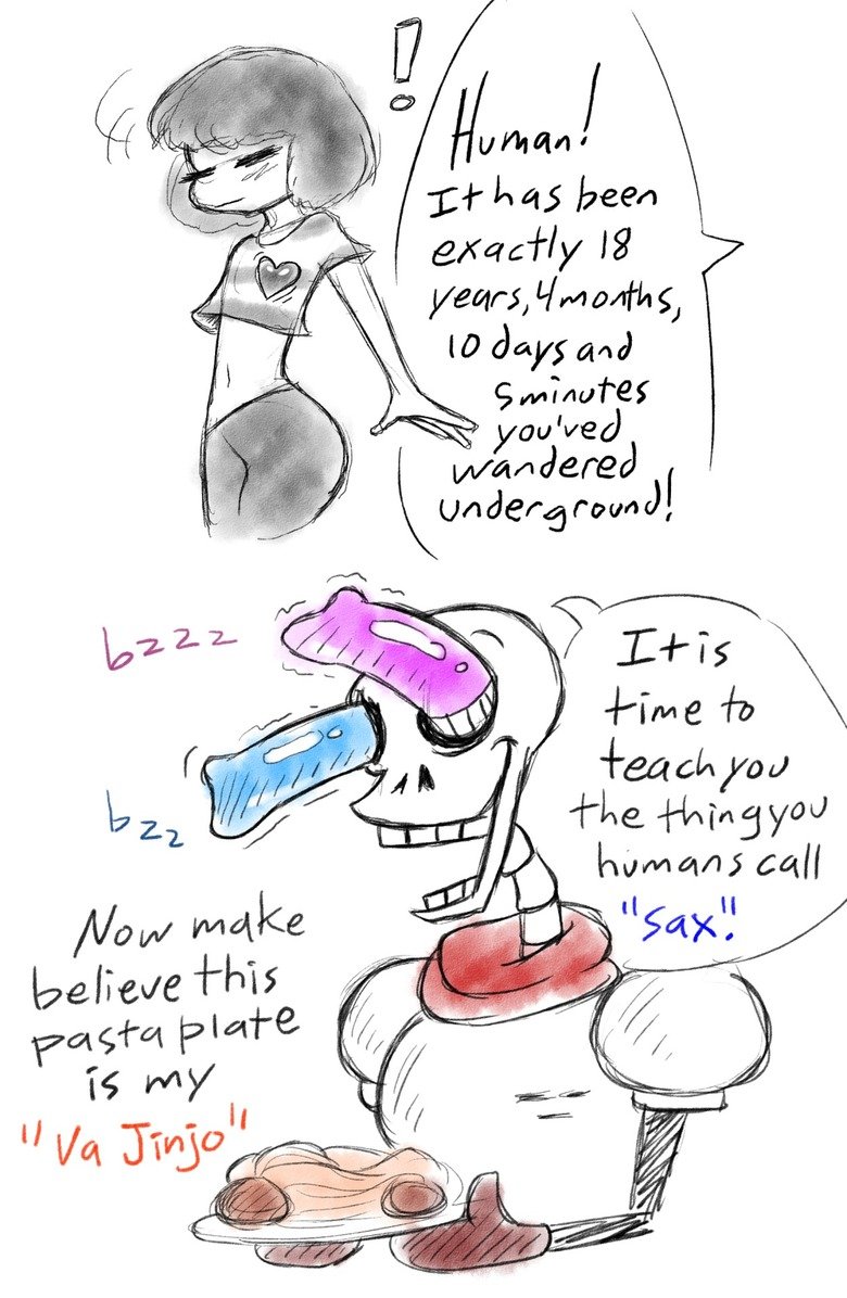 Papyrus Teaches Frisk A Lesson