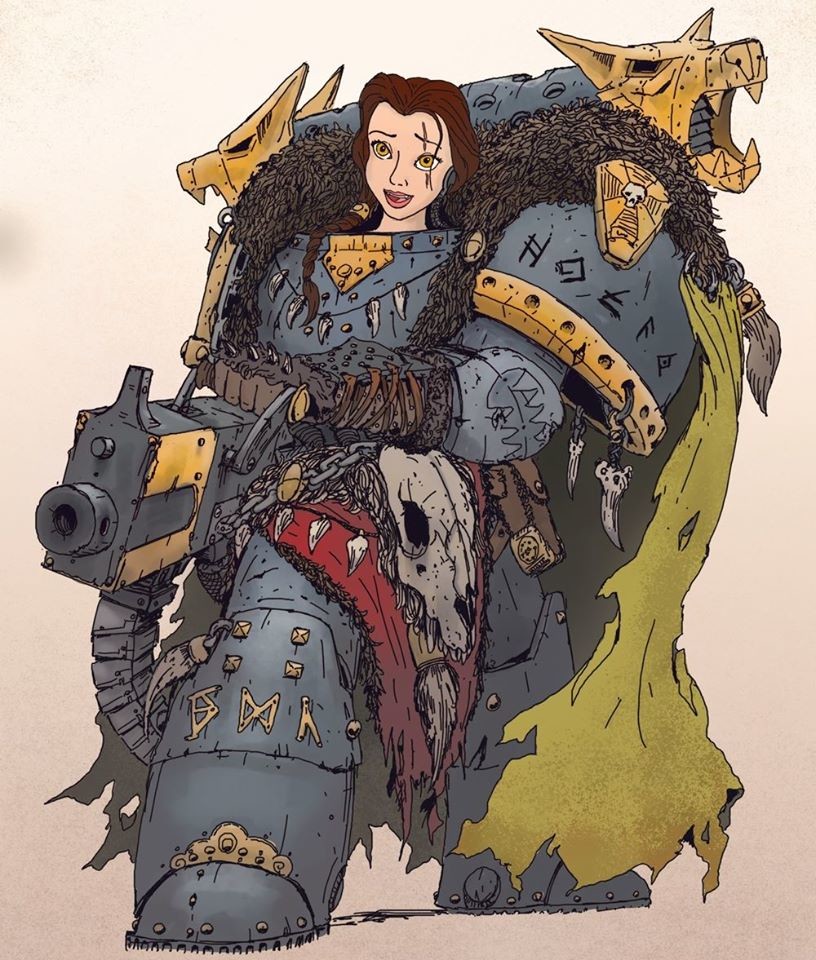 Why do fanart feature female space marines so often? 