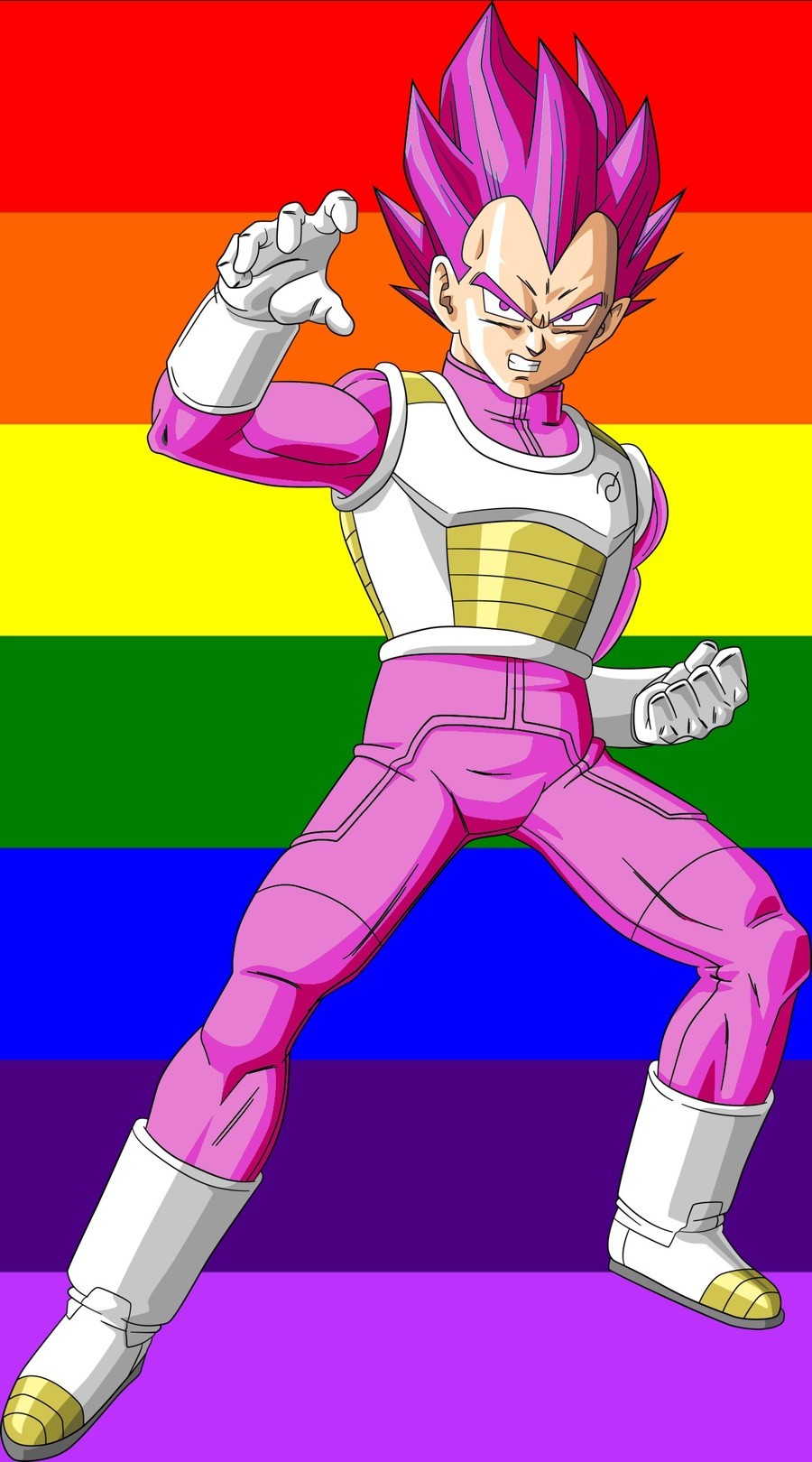 vegeta super saiyan pink