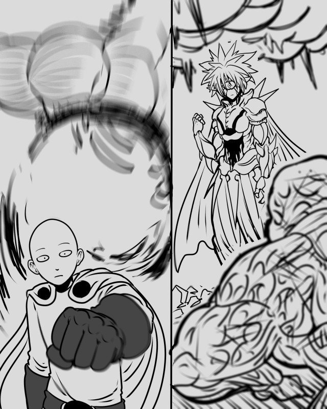 with the Boros fight, I'm just waiting for the Saitama vs Garou fight ...